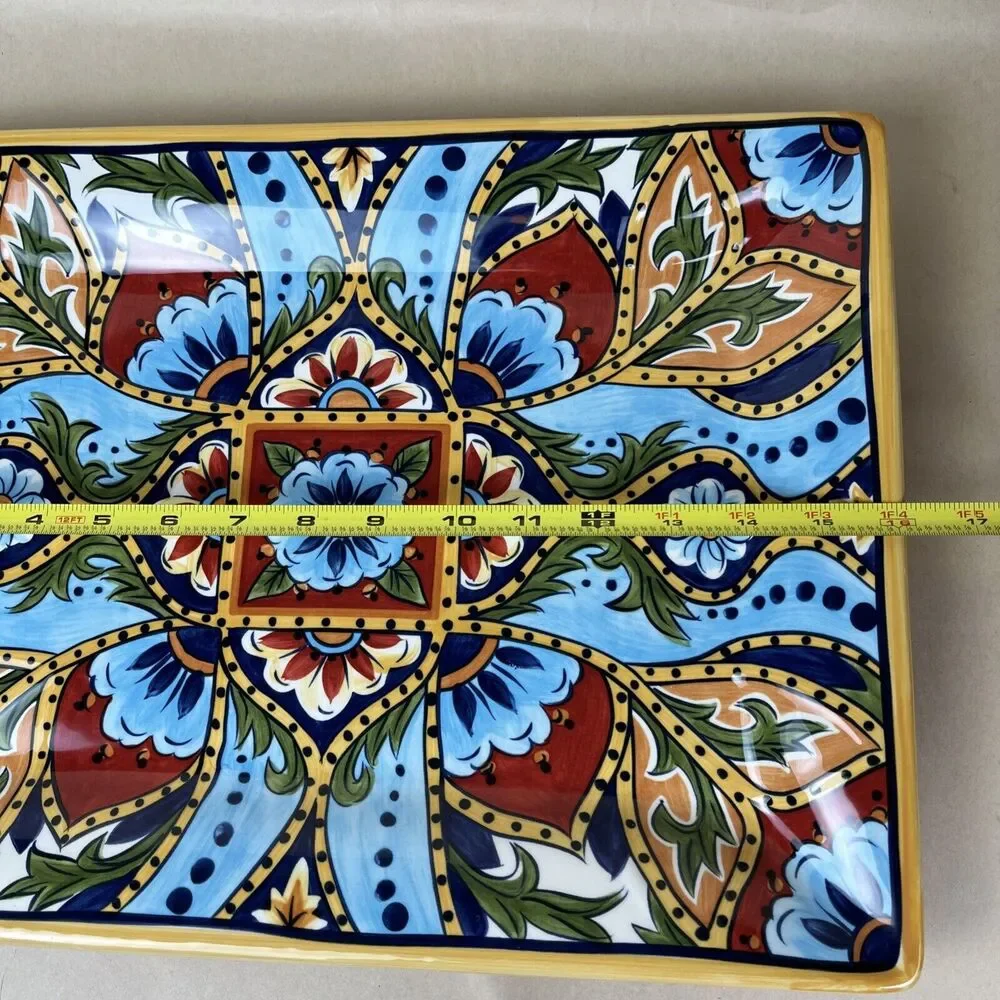 ESPANA Tabletops‎ Unlimited LA BARCA Rectangular Serving Platter 16X12” Mint